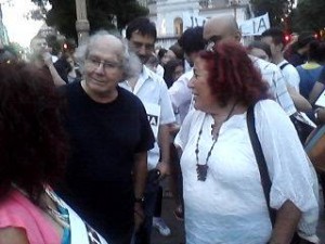 Adolfo con nuestra compañera Anahí Bauer